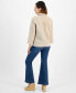 Фото #1 товара Petite Linen-Blend Twist-Hem Shirt, Created for Macy's