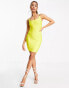 Фото #1 товара Band Of Stars premium bandage mini dress with embellished trim in yellow