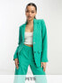 Фото #1 товара Vila Petite tailored blazer co-ord in green