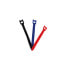 Фото #1 товара ShiverPeaks BS18-10001 - Hook & loop cable tie - Nylon - Polyester - Black - Blue - Red - 14.5 cm - 12.6 mm - 12 pc(s)