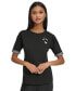 Women's Round-Neck Short-Sleeve Logo Top