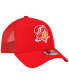 Фото #4 товара Men's Red Tampa Bay Buccaneers Throwback Logo A-Frame Trucker 9FORTY Adjustable Hat