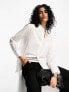 Фото #1 товара Mango oversized shirt in white