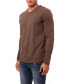 Фото #3 товара Men's Soft Stretch V-Neck Long Sleeve T-shirt