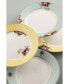 Archive Rose Plates, Set of 4