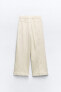 Rustic straight-leg trousers