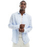 Фото #1 товара Scalpers icon linen shirt in light blue stripes