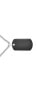 ფოტო #3 პროდუქტის Personalized Medium Plain Simple Basic Cool Men's Engravable Black Dog Tag Pendant Necklace For Men IP Stainless Steel 24 Inch Chain