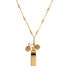 Gold-Tone Bike Whistle Necklace