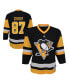 ფოტო #1 პროდუქტის Infant Boys and Girls Sidney Crosby Black Pittsburgh Penguins Replica Player Jersey