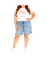 ფოტო #1 პროდუქტის Plus Size Supa Split Short