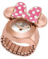 ფოტო #1 პროდუქტის Women's Disney x Fossil Limited Edition Two-Hand Rose Gold-Tone Stainless Steel Watch Ring 16mm