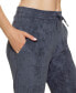 ფოტო #3 პროდუქტის Women's Faux-Suede Drawstring Jogger Pants