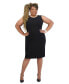 ფოტო #1 პროდუქტის Women's Wide-Waistband Sleeveless Sheath Dress