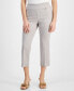 ფოტო #1 პროდუქტის Petite Mid-Rise Straight-Leg Capri Pants, Created for Macy's