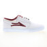Lakai Griffin MS1240227A00 Mens White Leather Skate Inspired Sneakers Shoes