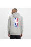 Фото #1 товара Толстовка мужская Nike NBA Pullover Hoodie Erkek Sweatshirt - Серый CZ4370-063