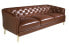 Фото #1 товара 3-Sitzer-Sofa aus braunem Leder