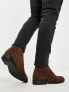 Фото #3 товара ASOS DESIGN chukka boots in brown faux suede