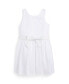 Toddler and Little Girls Ottoman-Ribbed Cotton Dress