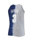 Фото #2 товара Men's Allen Iverson Navy, Gray Georgetown Hoyas Big and Tall Player Tie-Dye Jersey