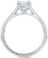 ფოტო #3 პროდუქტის Diamond Round-Cut Cathedral Solitaire Engagement Ring (5/8 ct. t.w.) in 14k White or Yellow Gold