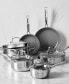 Фото #2 товара Henckels Clad H3 Stainless Steel Ceramic Nonstick 10 Piece Cookware Set