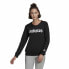 Women’s Sweatshirt without Hood Adidas Essentials Logo Black