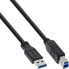 Фото #2 товара InLine USB 3.2 Gen.1 Cable Type A male / Type B male - black - 5m
