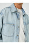 Фото #18 товара Утолщенная джинсовая куртка Koton Classic Yoke Buttoned