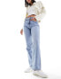 Фото #5 товара Mango straight leg jeans in light blue