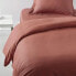 Duvet Cover heute essentiell - 140 x 200 cm - 1 Person - 100% Uni Cotton - Terrakotta