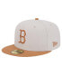 Фото #1 товара Men's Khaki/Brown Boston Red Sox Two-Tone Color Pack 59FIFTY Fitted Hat