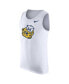 Men's White Michigan Wolverines Vintage-like Logo Performance Tank Top