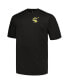Men's Black Pittsburgh Steelers Big and Tall Two-Hit Throwback T-shirt