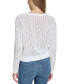 ფოტო #5 პროდუქტის Women's Open-Stitch Long-Sleeve Sweater