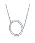 Фото #1 товара Sterling Silver Sideways Initial Necklace