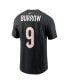 Фото #3 товара Men's Joe Burrow Black Cincinnati Bengals Player Name Number T-shirt