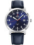 Фото #1 товара Наручные часы Ted Baker London Phylipa Blue Leather Strap Watch 43mm
