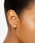 ფოტო #2 პროდუქტის Diamond Cluster Stud Earrings (1/4 ct. t.w.) in 14k Rose Gold