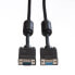 Фото #8 товара ROLINE HQ VGA Cable with Ferrite - HD15 M - HD15 F 3 m - 3 m - VGA (D-Sub) - VGA (D-Sub) - Male - Female - Black