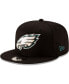 ფოტო #3 პროდუქტის Men's Philadelphia Eagles Basic 9FIFTY Adjustable Snapback Hat