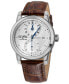 ფოტო #1 პროდუქტის Men's Gramercy Brown Leather Watch 39mm