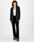 Фото #1 товара Women's Peak-Lapel Open-Front Long-Sleeve Blazer, Created for Macy's