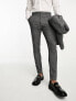 Фото #1 товара ASOS DESIGN wedding super skinny wool mix suit trousers in monochrome puppytooth