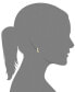 ფოტო #3 პროდუქტის 14k Gold Earrings, Visor Earrings