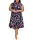 Фото #1 товара Plus Size Printed Midi Dress