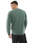 Weekday sweatshirt in bottle green