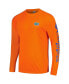 Фото #3 товара Men's Orange Florida Gators Terminal Tackle Omni-Shade Raglan Long Sleeve T-shirt