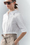 Zw collection cropped stretch shirt